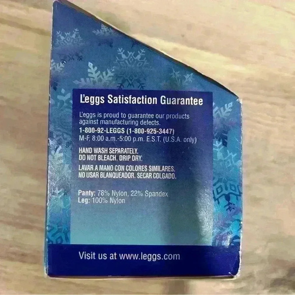 Vintage 1998 Winter L’eggs Ivory Control Top Opaque Pantyhose Size B New In Box - Picture 4 of 5